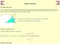 What is a Tangent