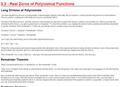 Real Zeros of Polynomial Functions